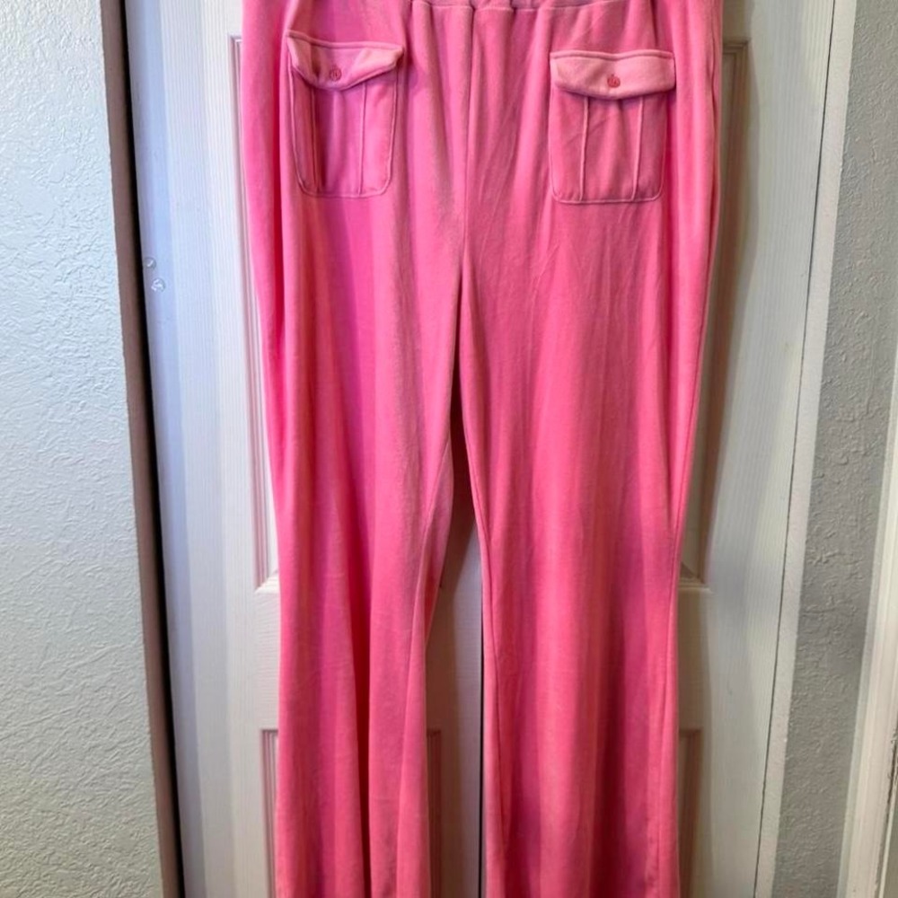 Y2K Pink Velour Vibes Track Pants